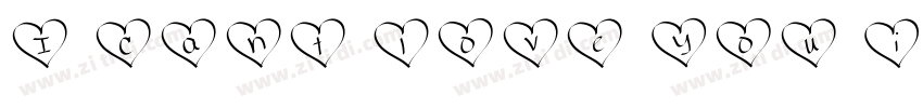 I cant love you in the dark字体转换